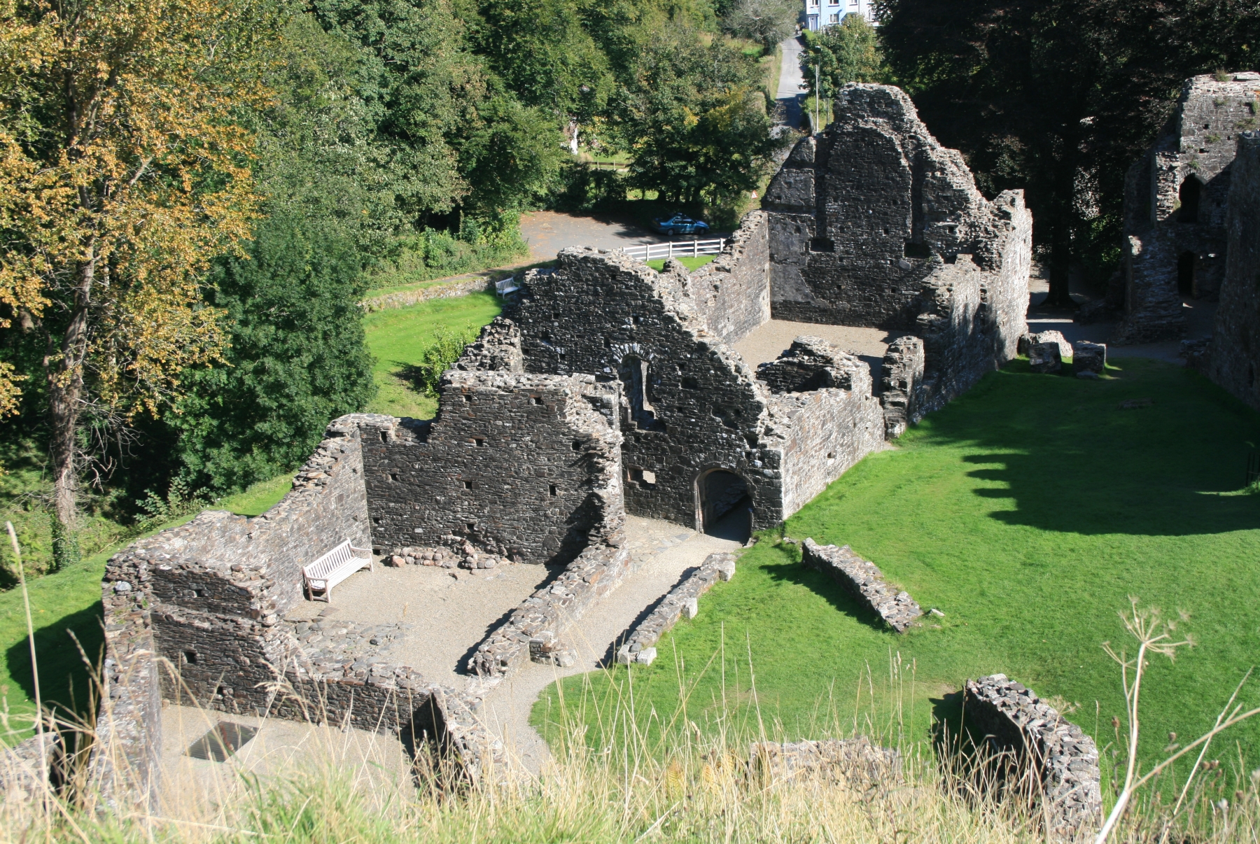 Okehampton Castle Ruins, Okehampton, UK